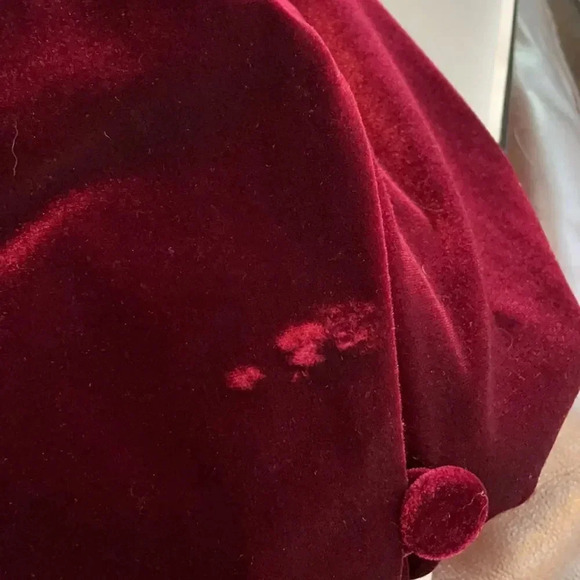 Coldwater Creek burgundy velvet feel blazer, coat. Women’s XL - Picture 8 of 11
